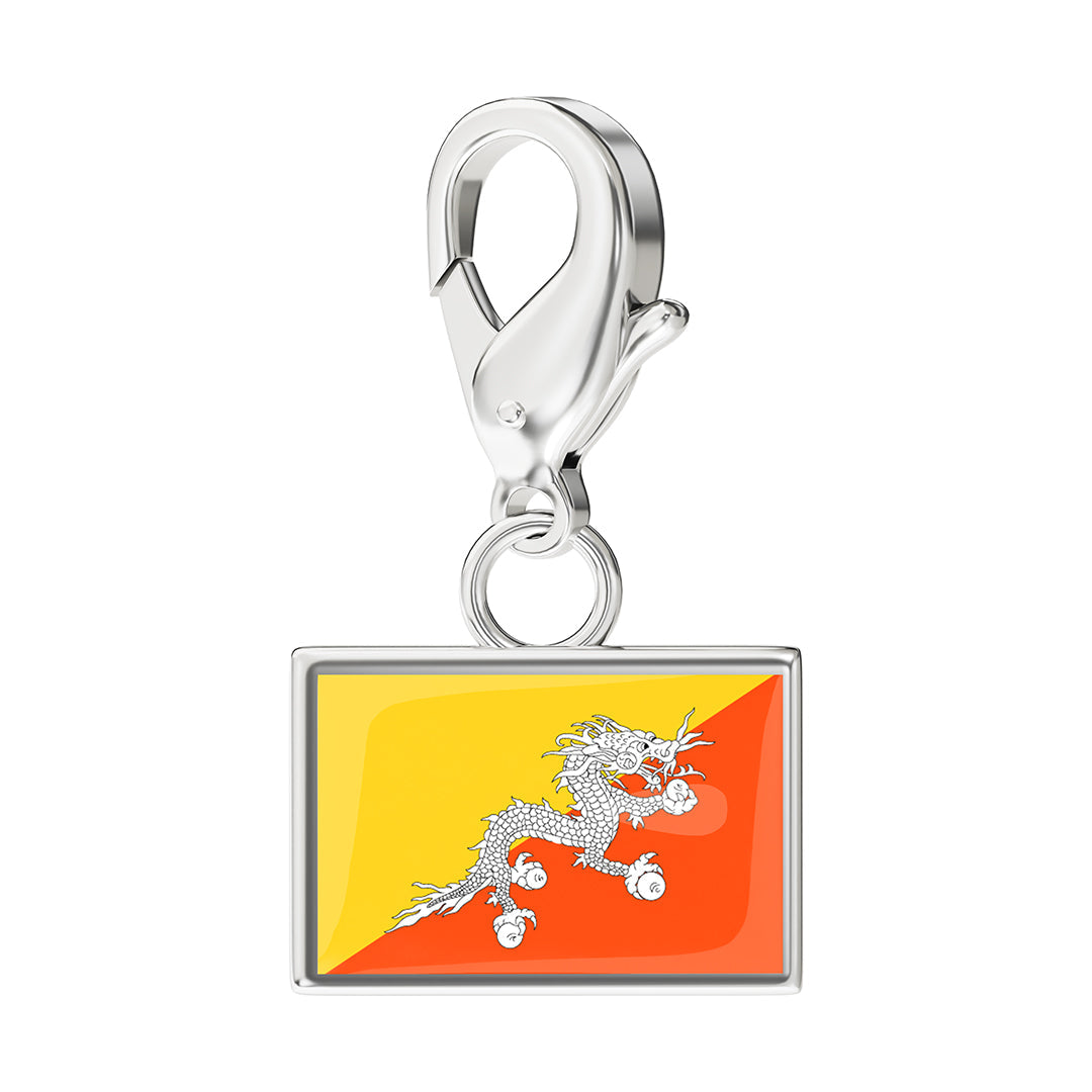 FLAG & MAP CHARMS SET