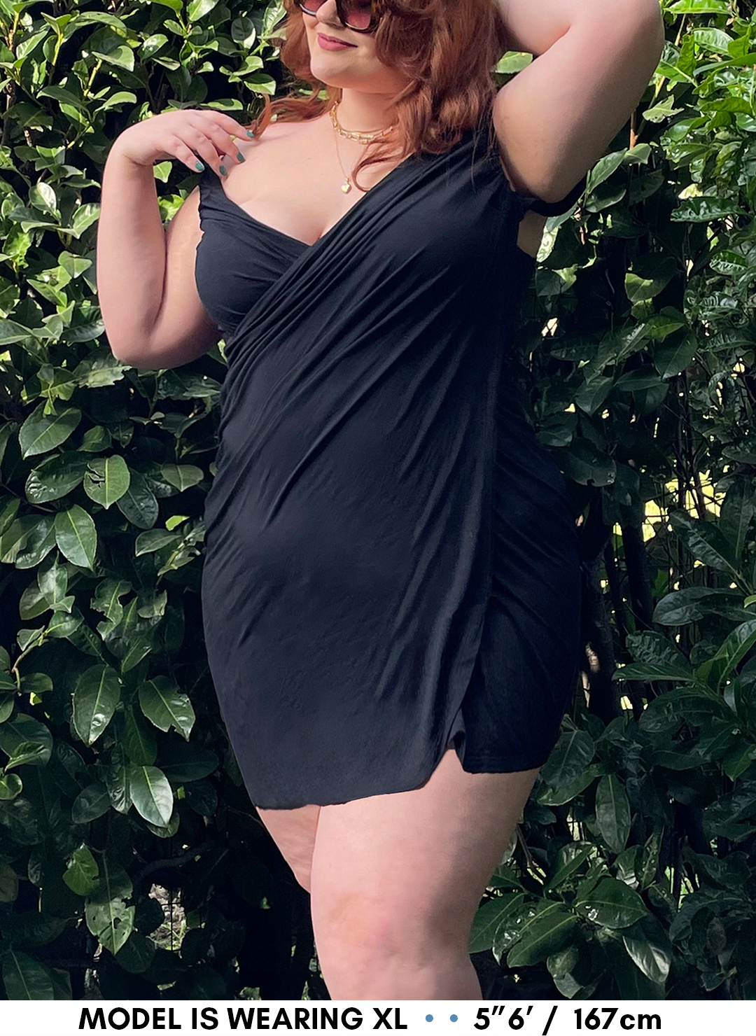 Mini Bamboo Wrap Dress