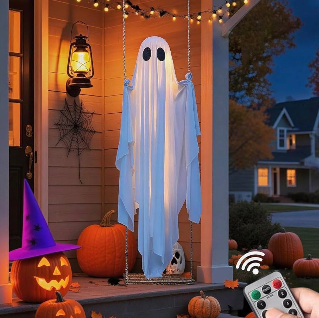 5FT LARGE HANGING GHOST SWING