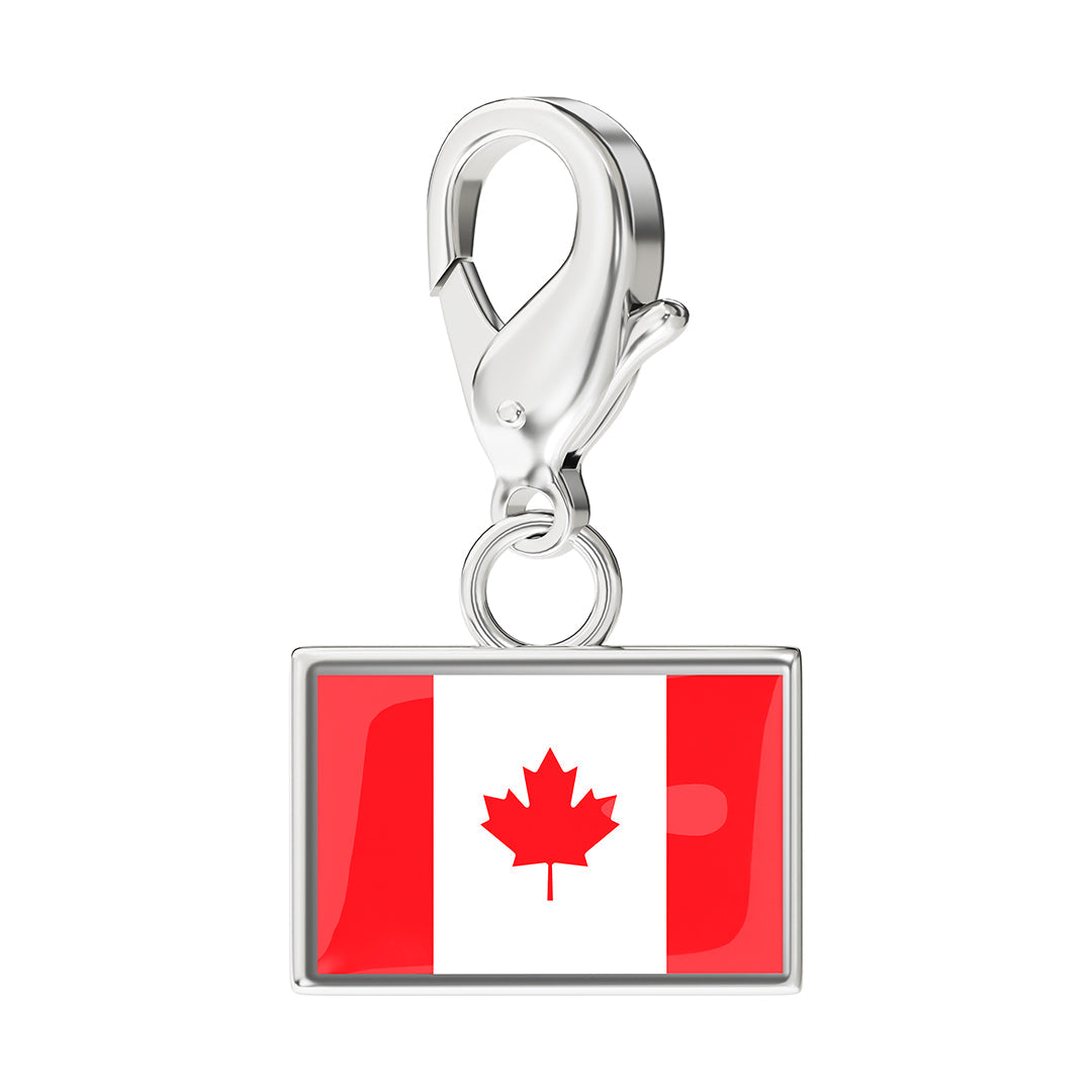 FLAG & MAP CHARMS SET