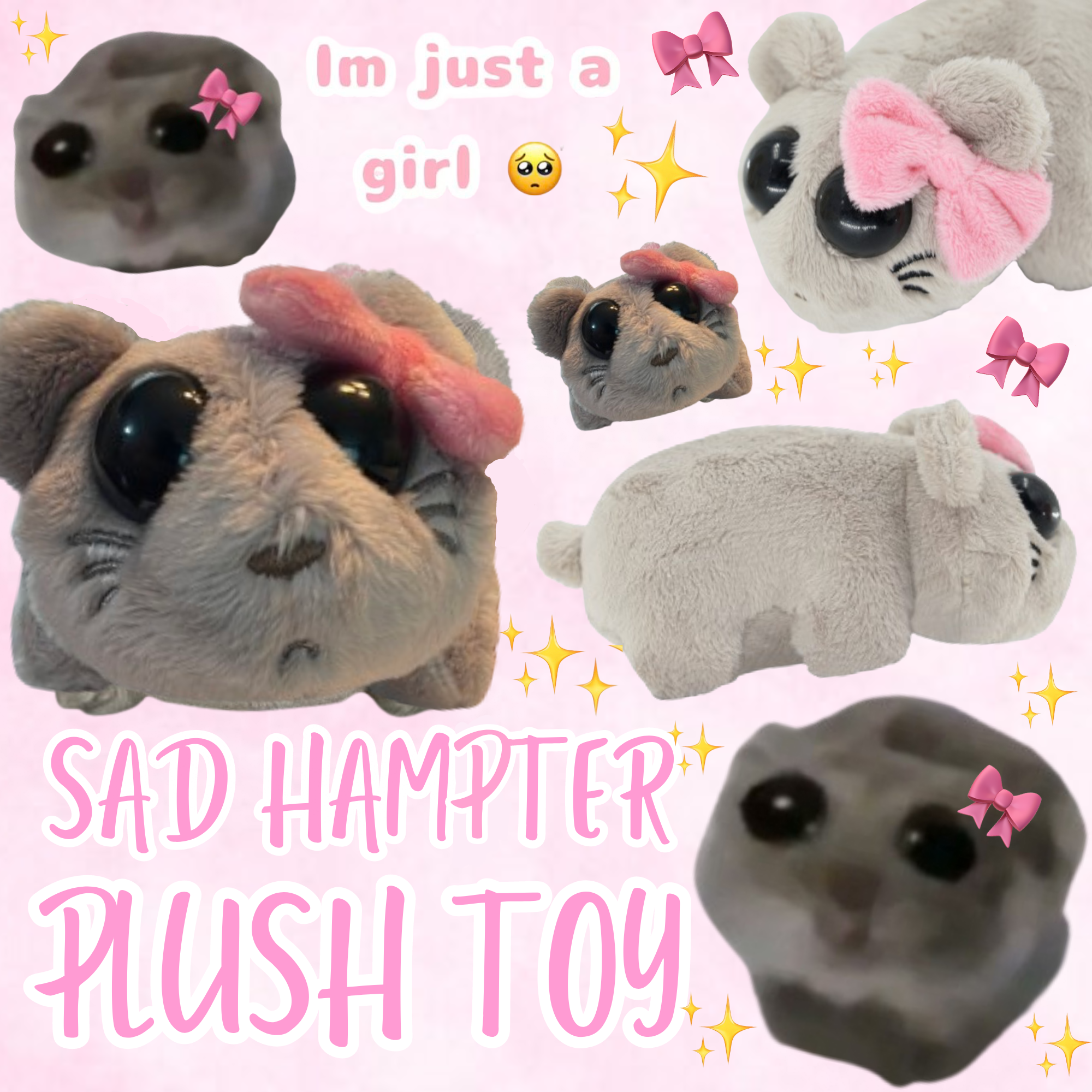 Sad hampter plush