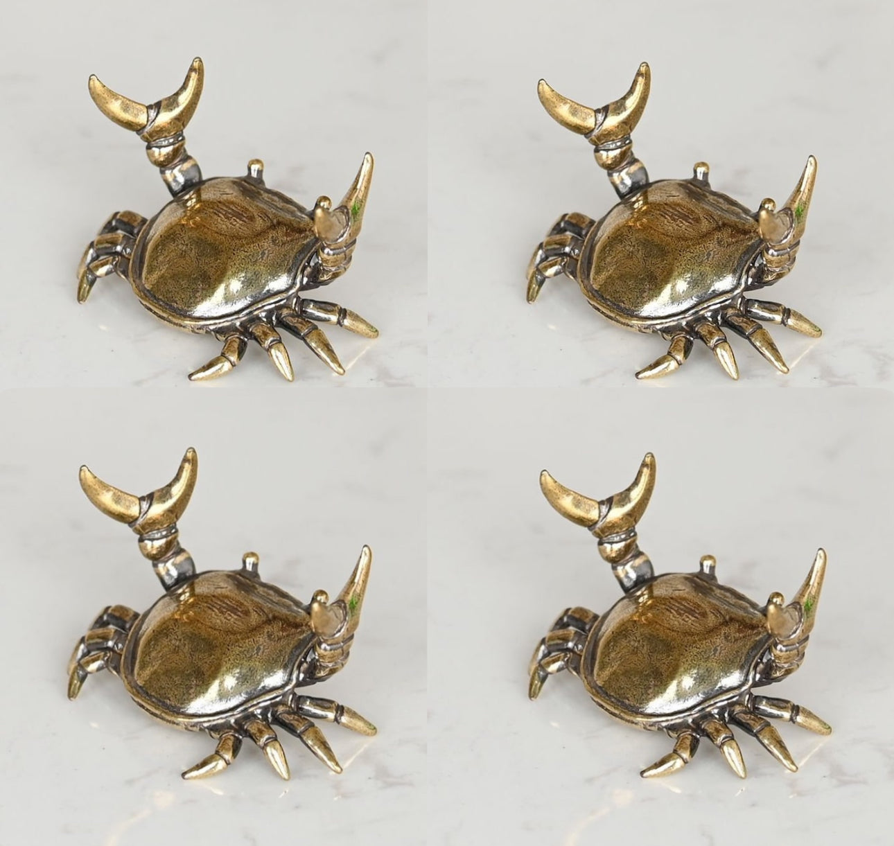 Brass weightlifting crab