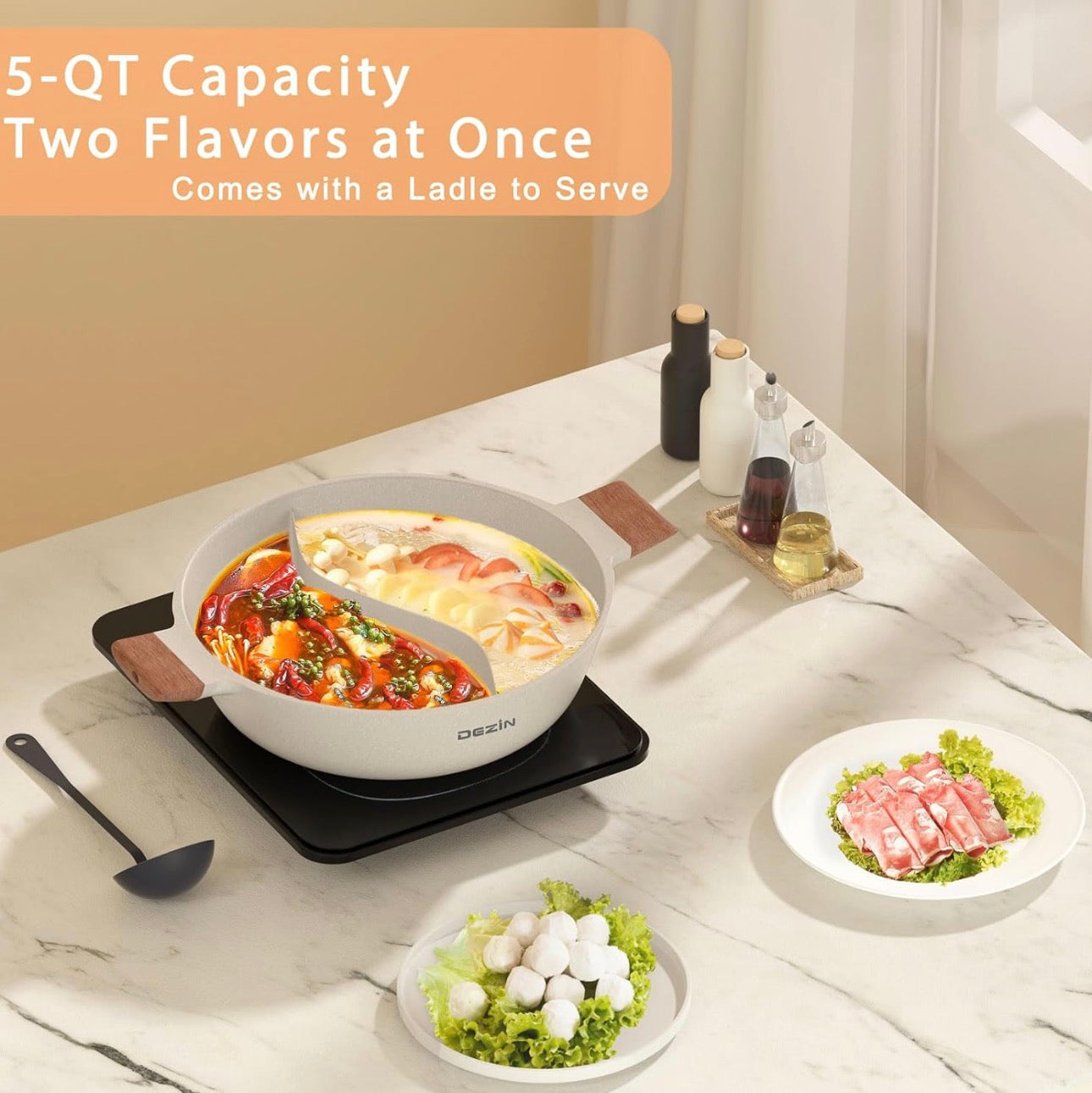 Dual Sided Nonstick Hot Pot