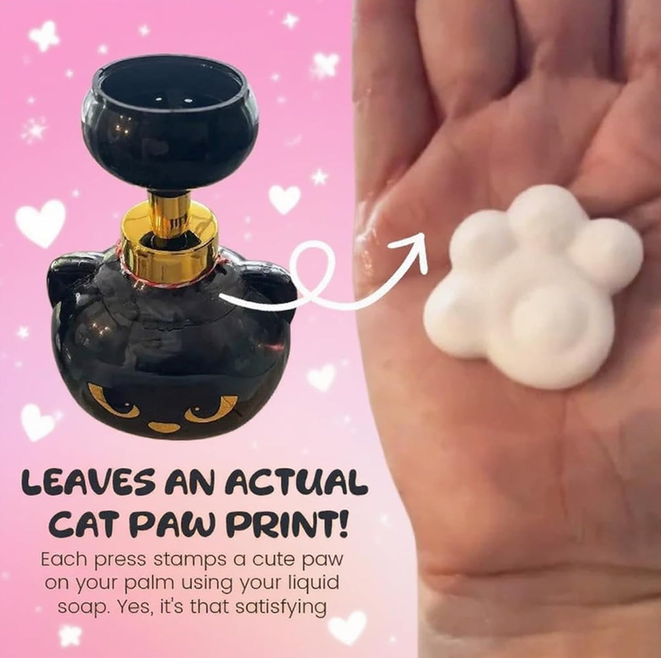 Cat Pawprint Soap Dispenser