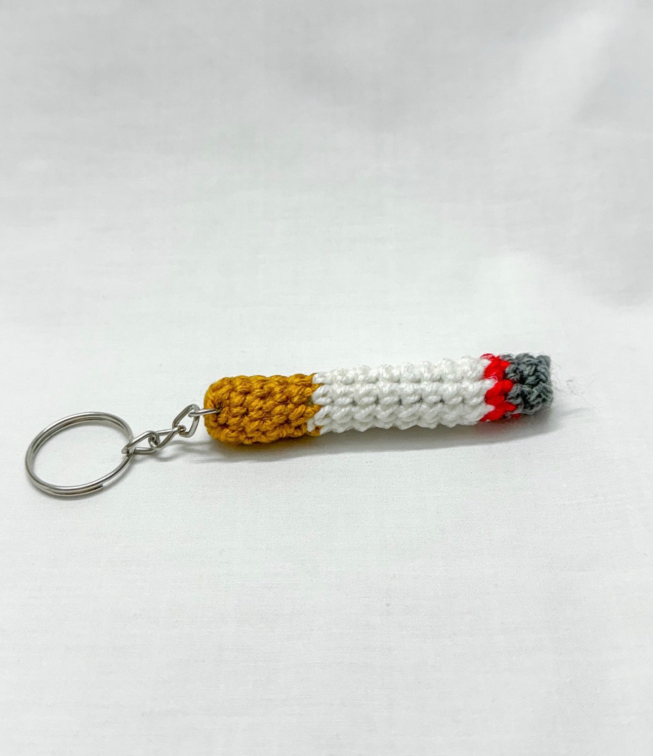 Crochet Cigarette Keychain