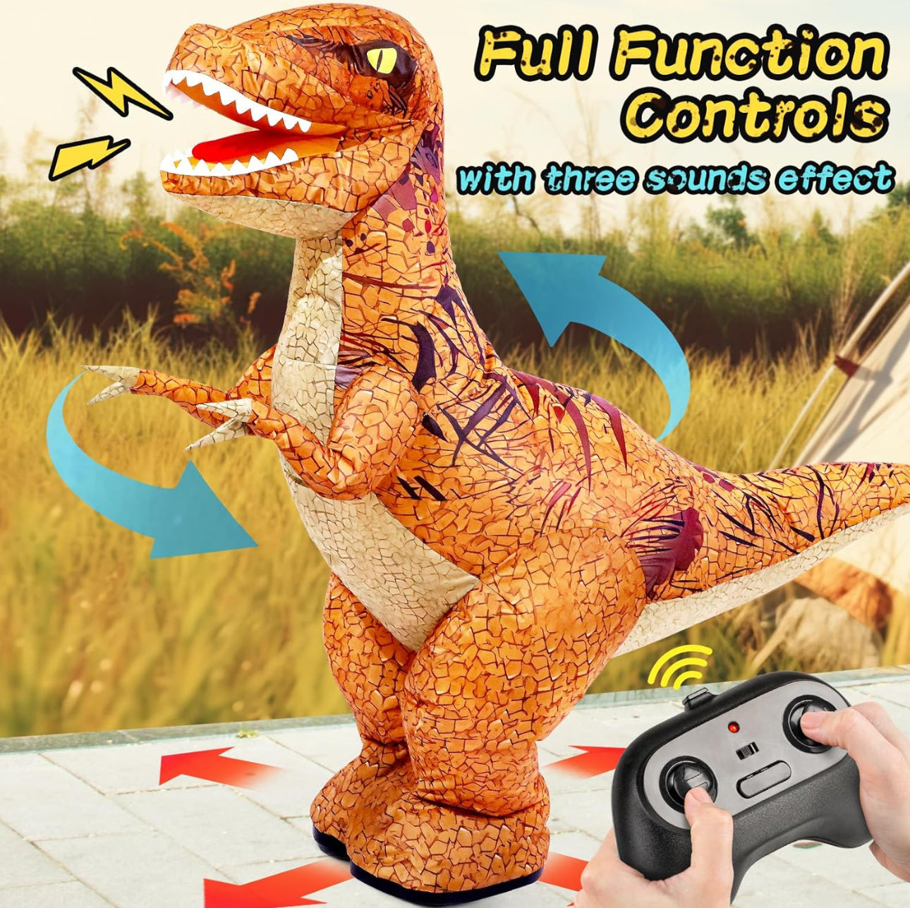 Remote Control Inflatable Dinosaur