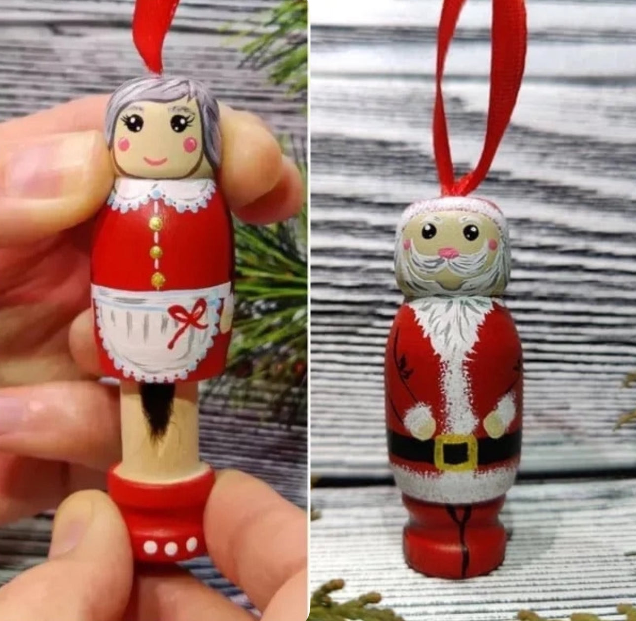 Naughty Santa Ornament