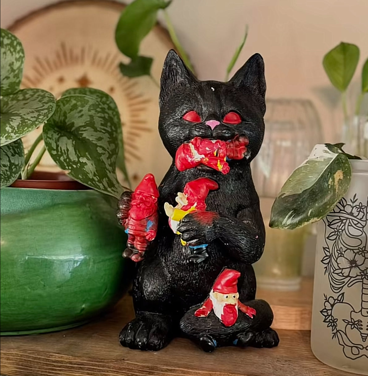 Cat Gnomes Statue