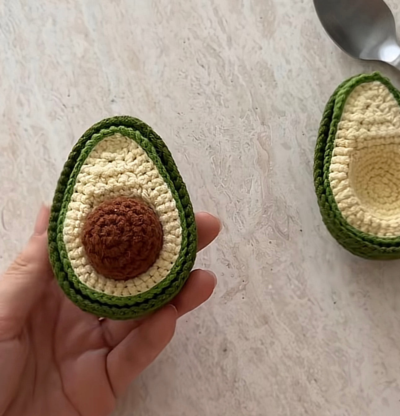 Avocado Crochet Toy