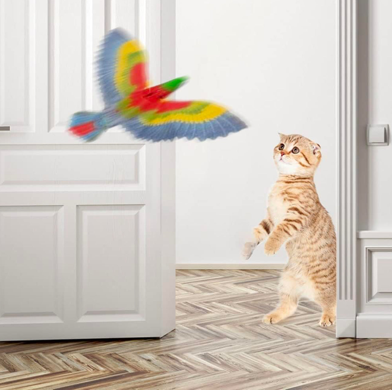 Flying Bird Cat Toy