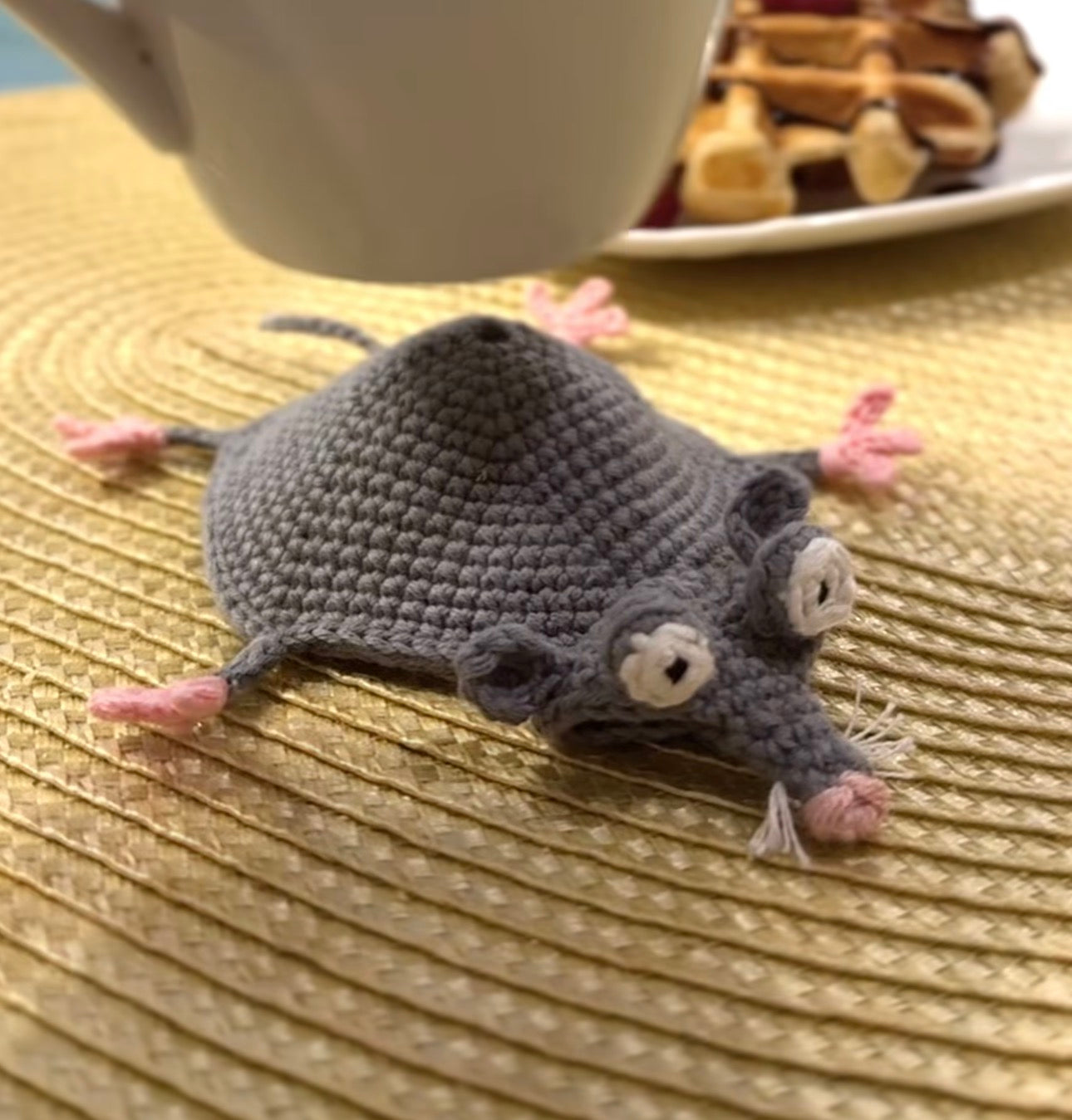 Funny Animals Crochet Coaster