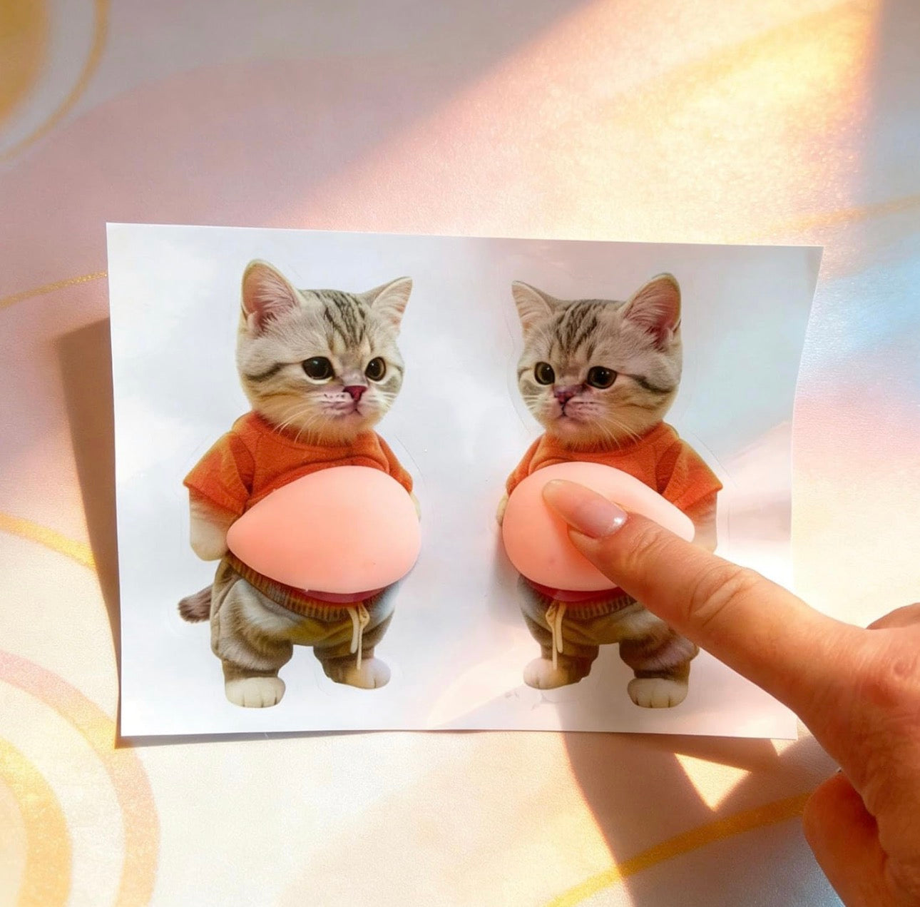 3D CUTE ANIMAL BELLY PADS STICKER