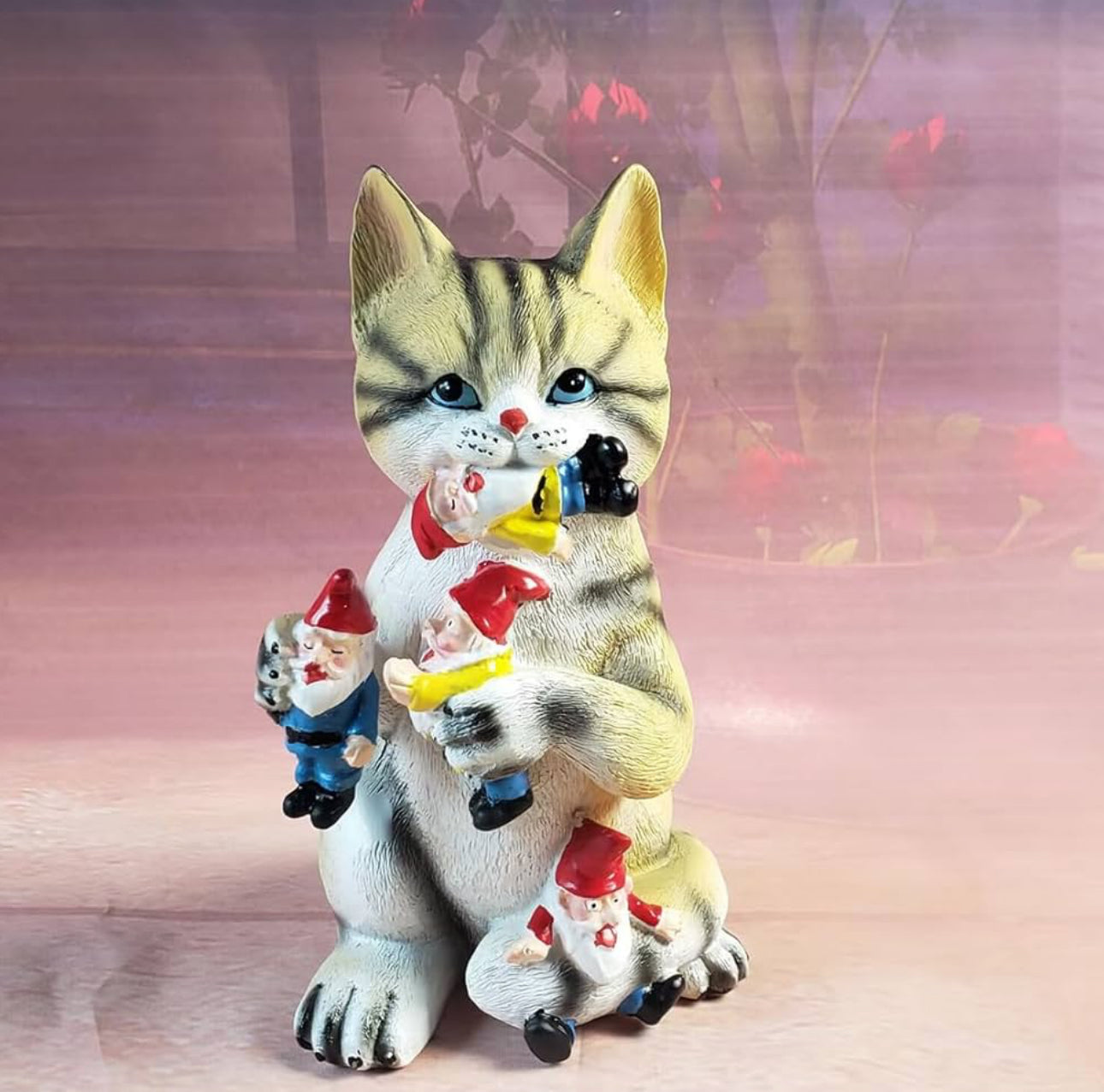 Cat Gnomes Statue