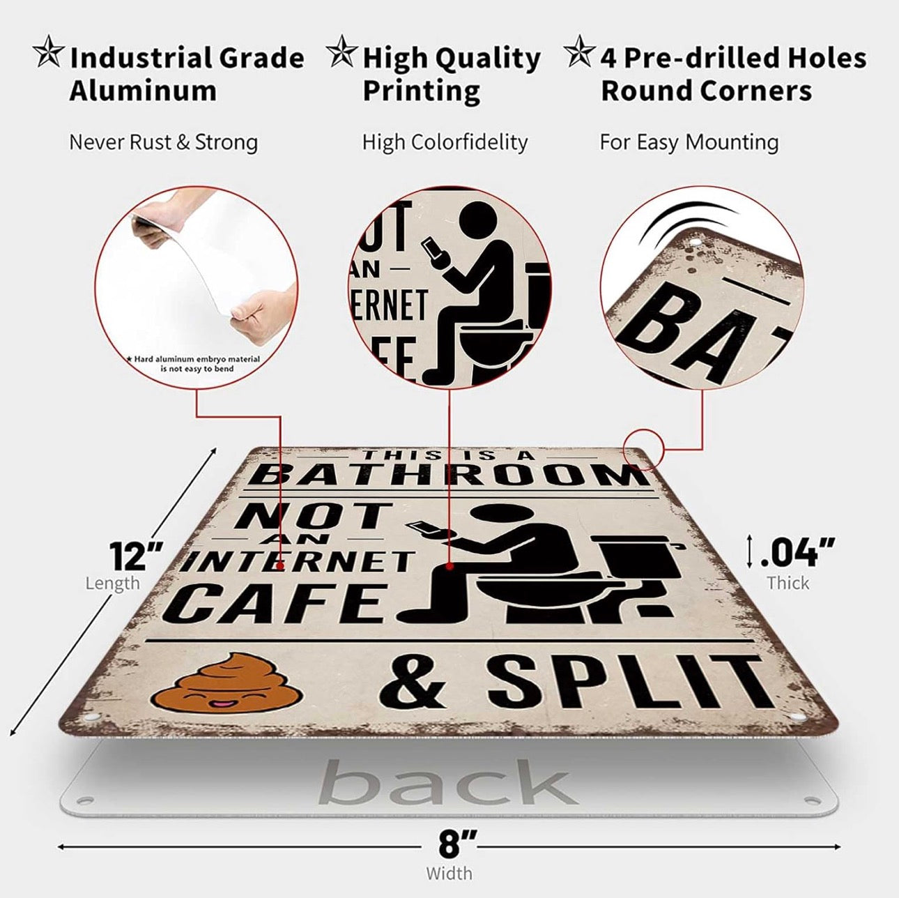 This Is A Bathroom Not An Internet Cafe Sign