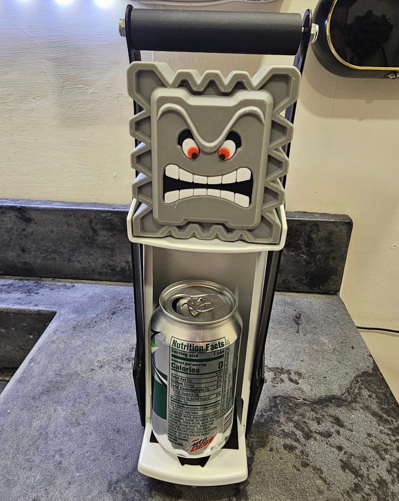 SUPER MARIO THWOMP CAN CRUSHER TOPPER