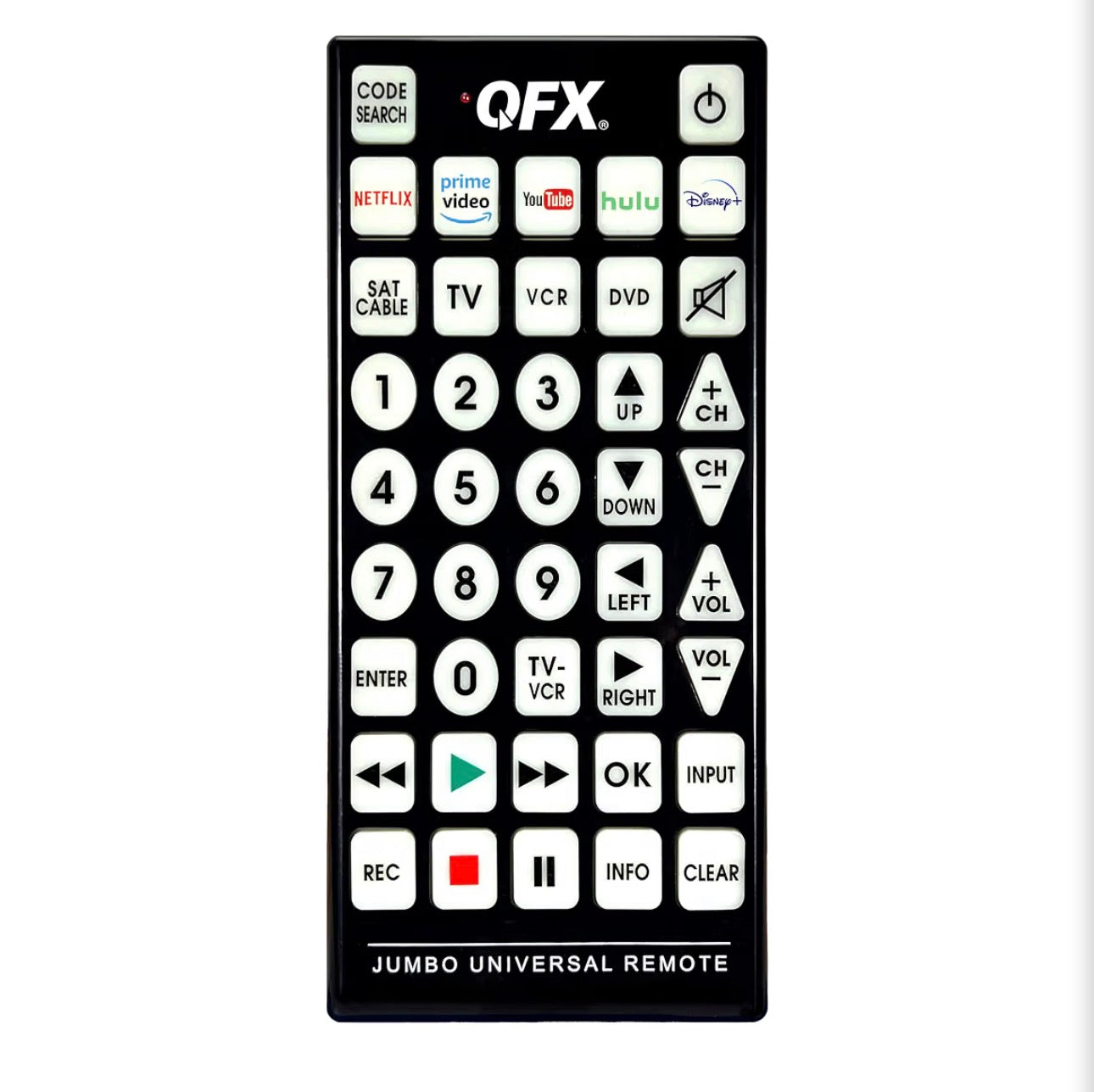 8 in 1 Large Jumbo Universal Remote Control