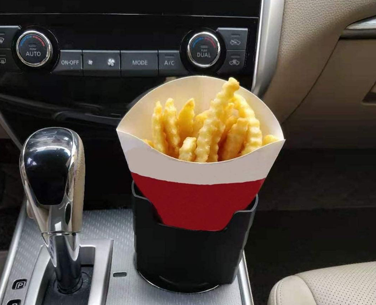 French Fry Holder -  Sauce Dip Clip  For Car