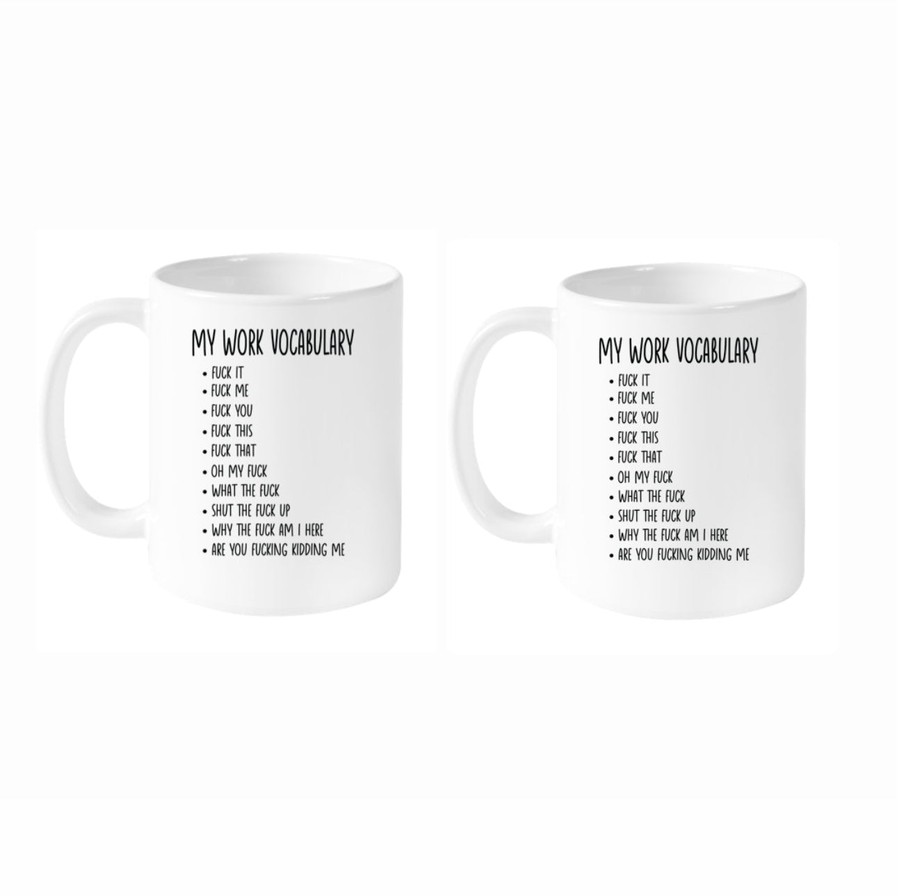 MY WORK VOCABULARY MUG