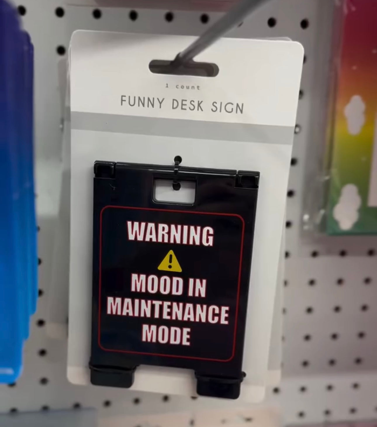 HILARIOUS DESK SIGN