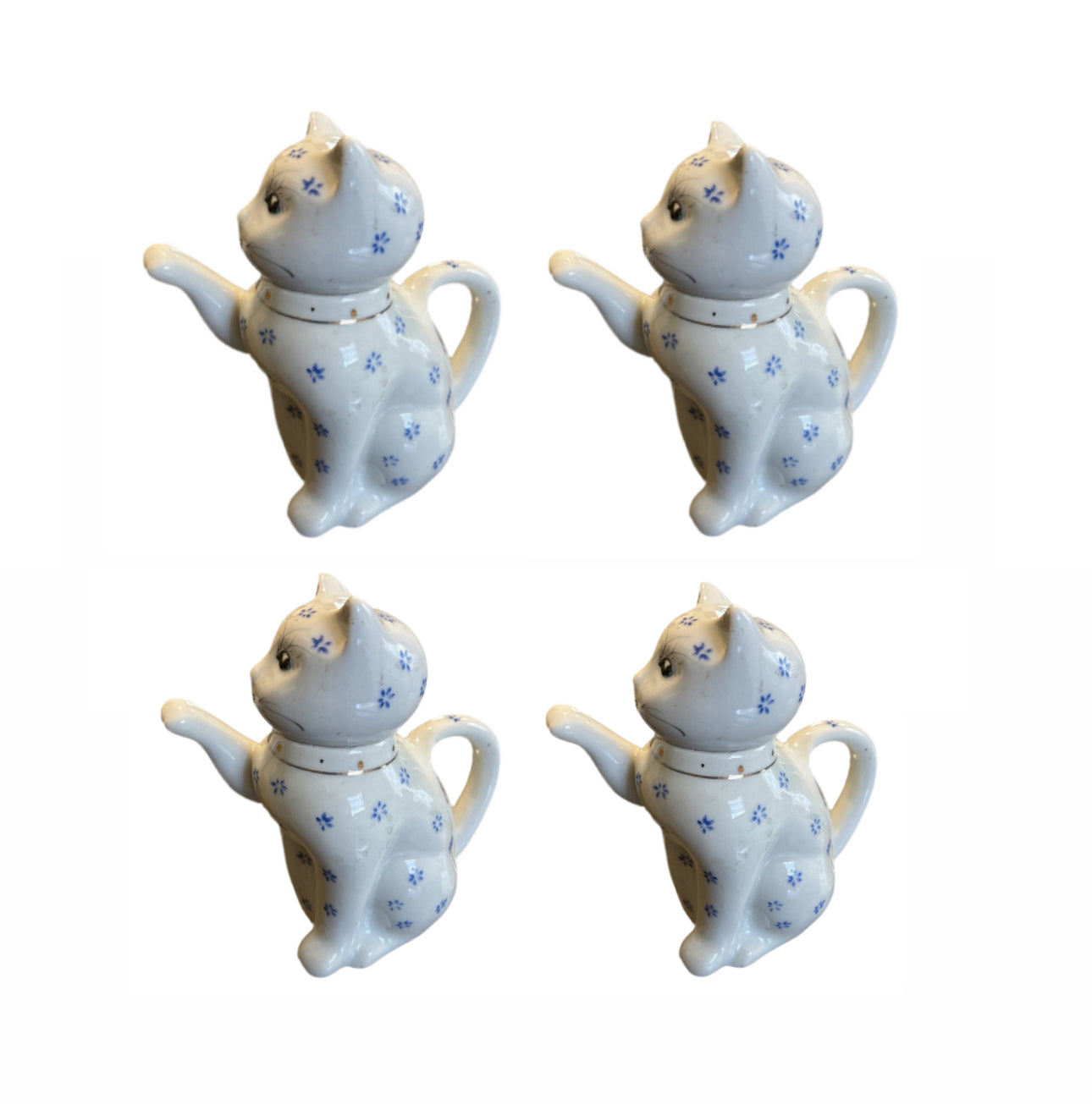 Porcelain Kitty Cat Tea Pot
