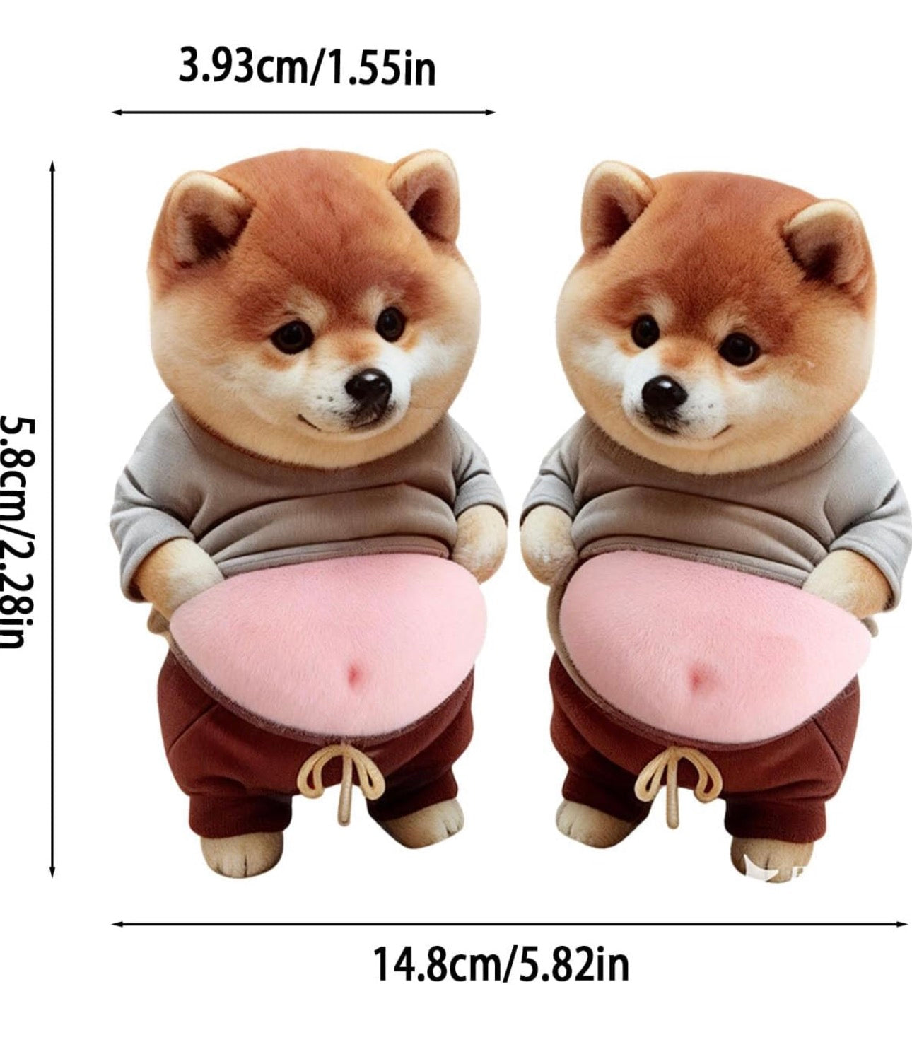 3D CUTE ANIMAL BELLY PADS STICKER