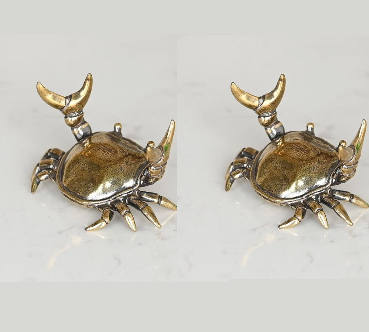 Brass weightlifting crab