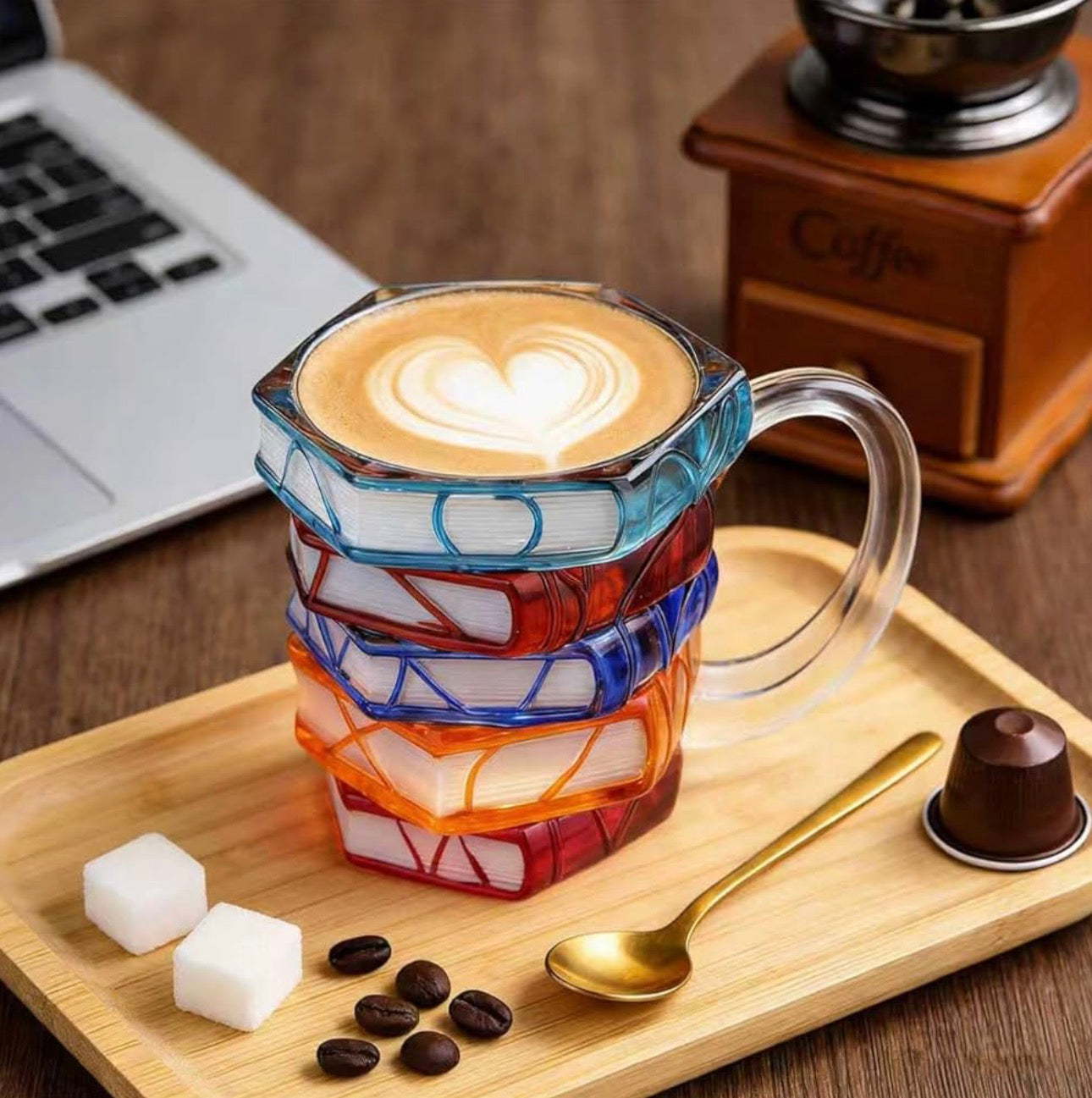 3D Painted Book Mug