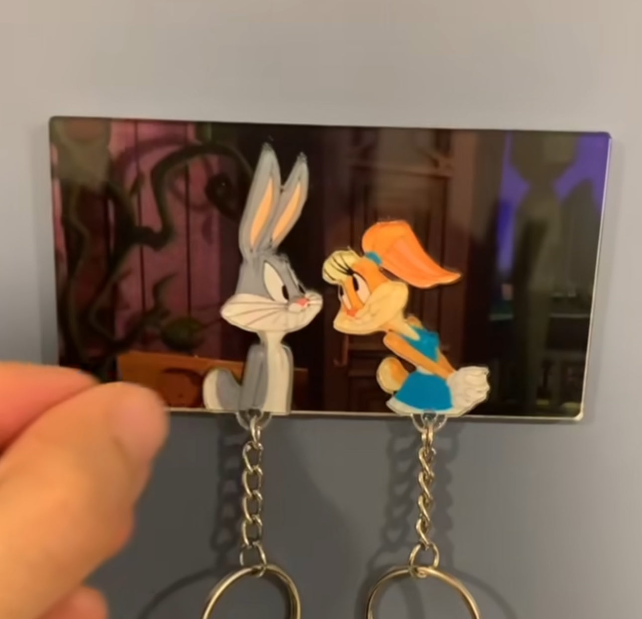 Bugs Bunny and Lola Bunny Keychain