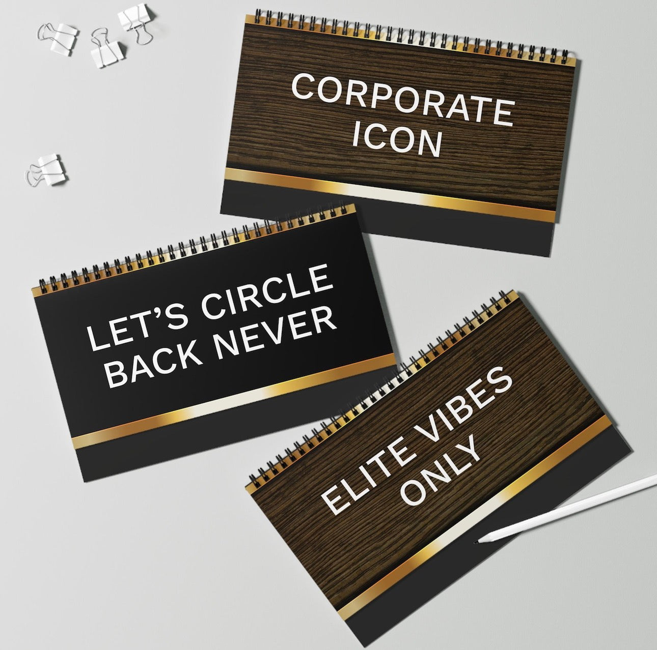 FUNNY DESK PLAQUE FLIP BOOK