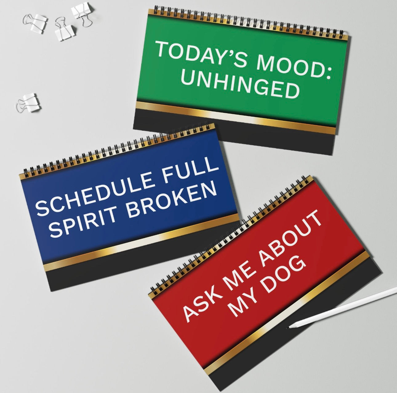 FUNNY DESK PLAQUE FLIP BOOK