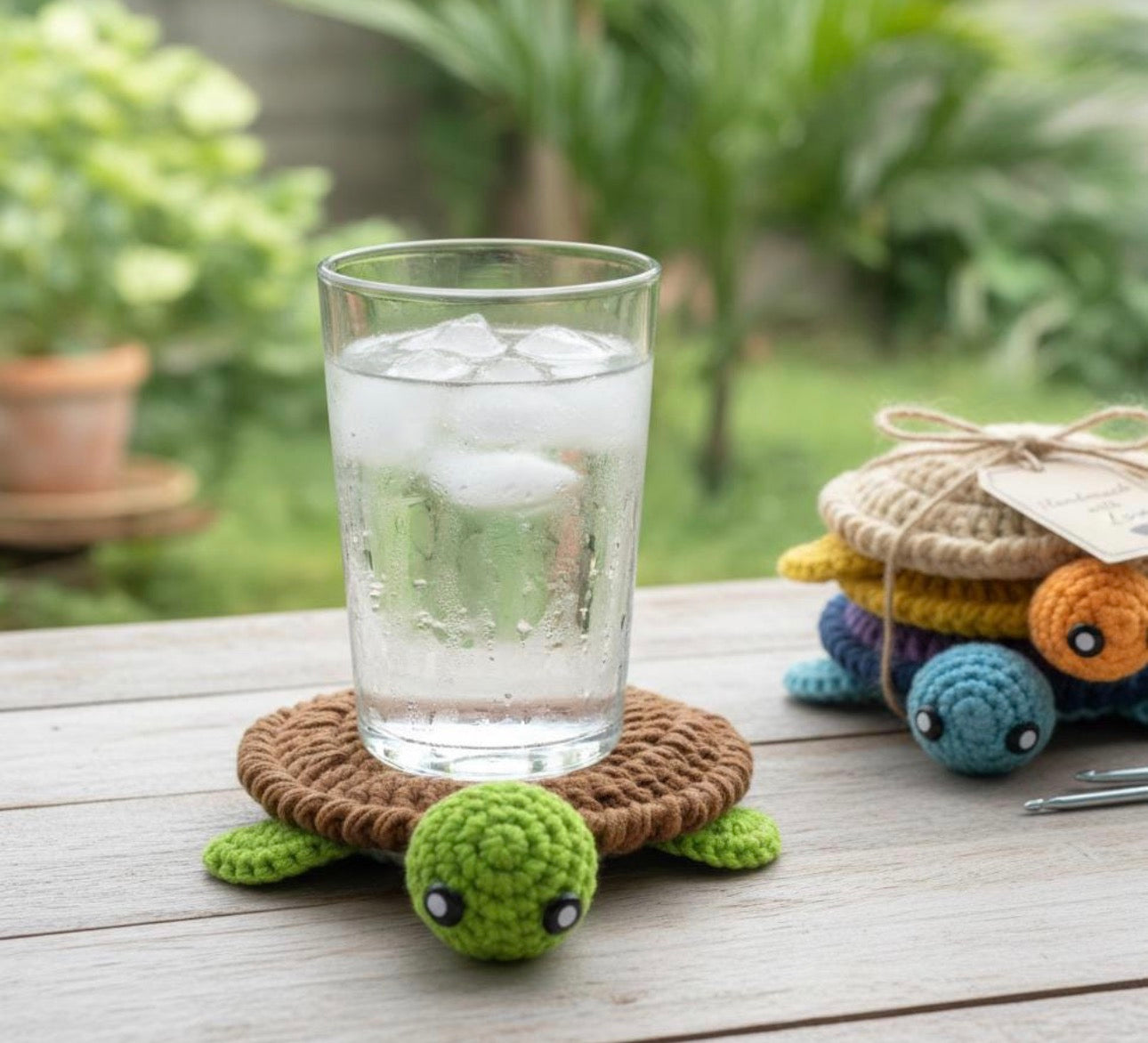 Crochet Turtle Coaster