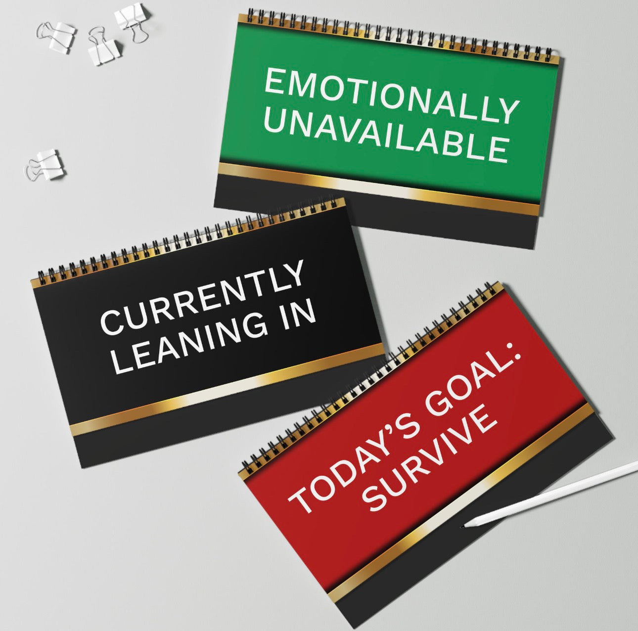 FUNNY DESK PLAQUE FLIP BOOK