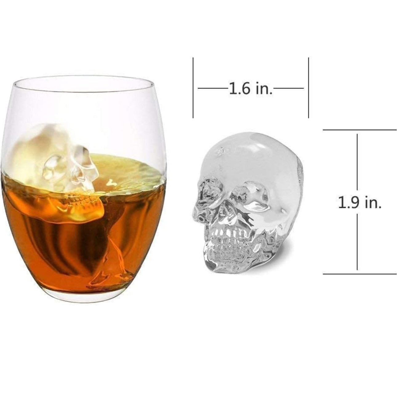 3D Skull Ice Mold