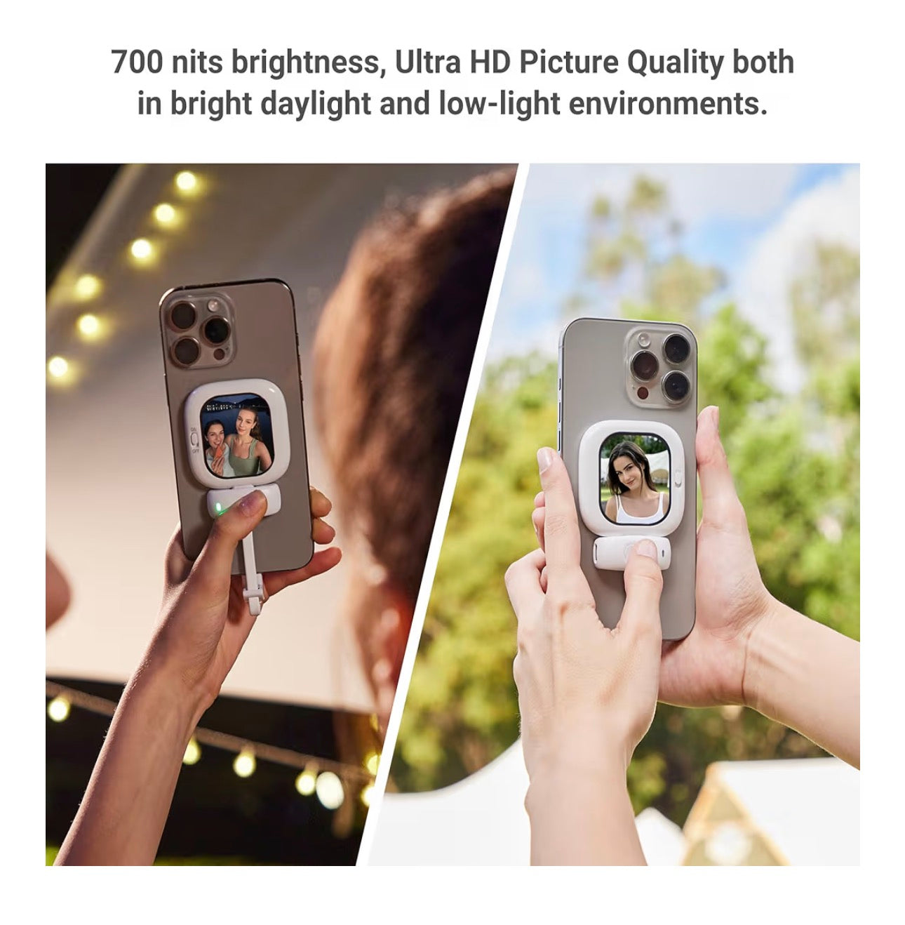 Mini Phone Vlog Selfie Monitor Screen