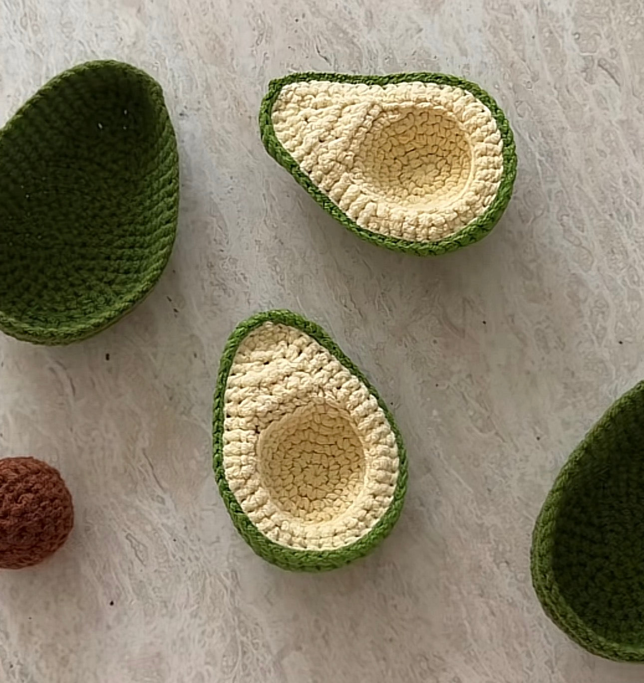 Avocado Crochet Toy