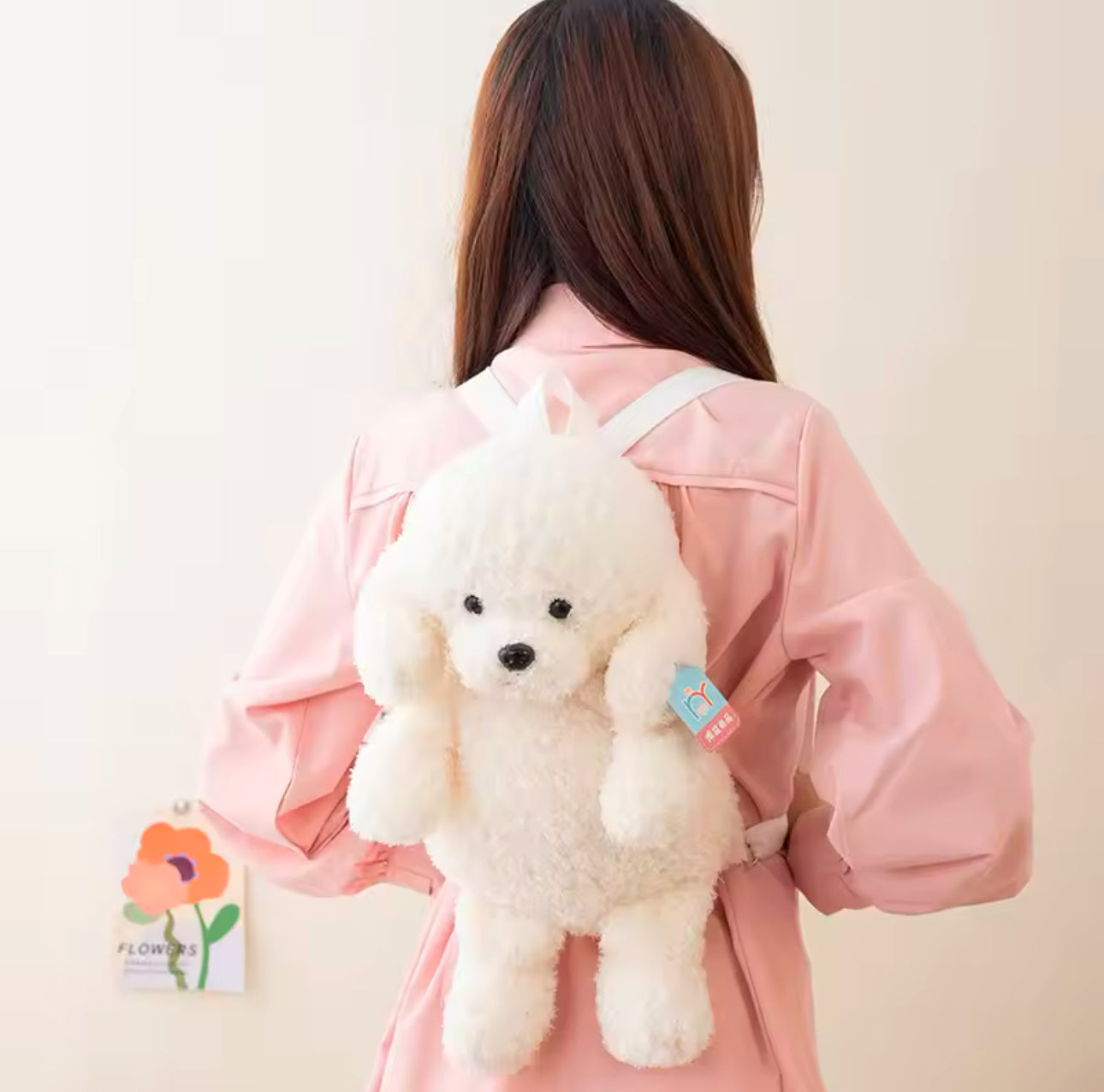 Teddy Dog Plushie Backpack