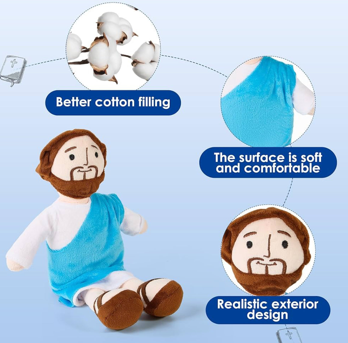 Giant 6ft Plush Jesus Doll