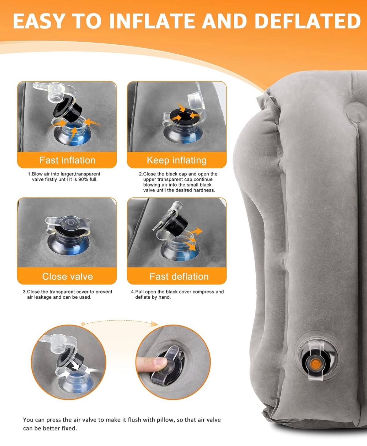 Inflatable Travel Pillow