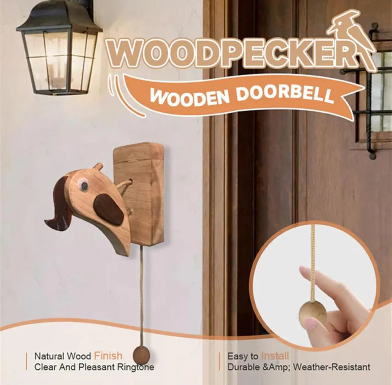 Creative Handmade Woodpecker Knocker Trendslana