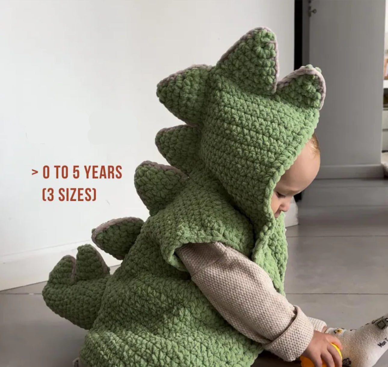 Kids' and Adult Dinosaur vest