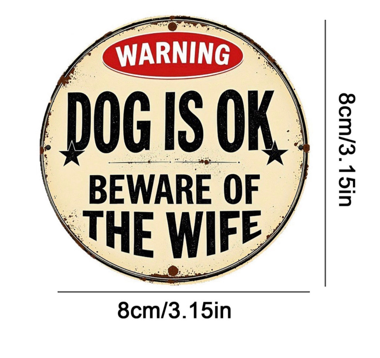 Beware Of The Wife Room Sign