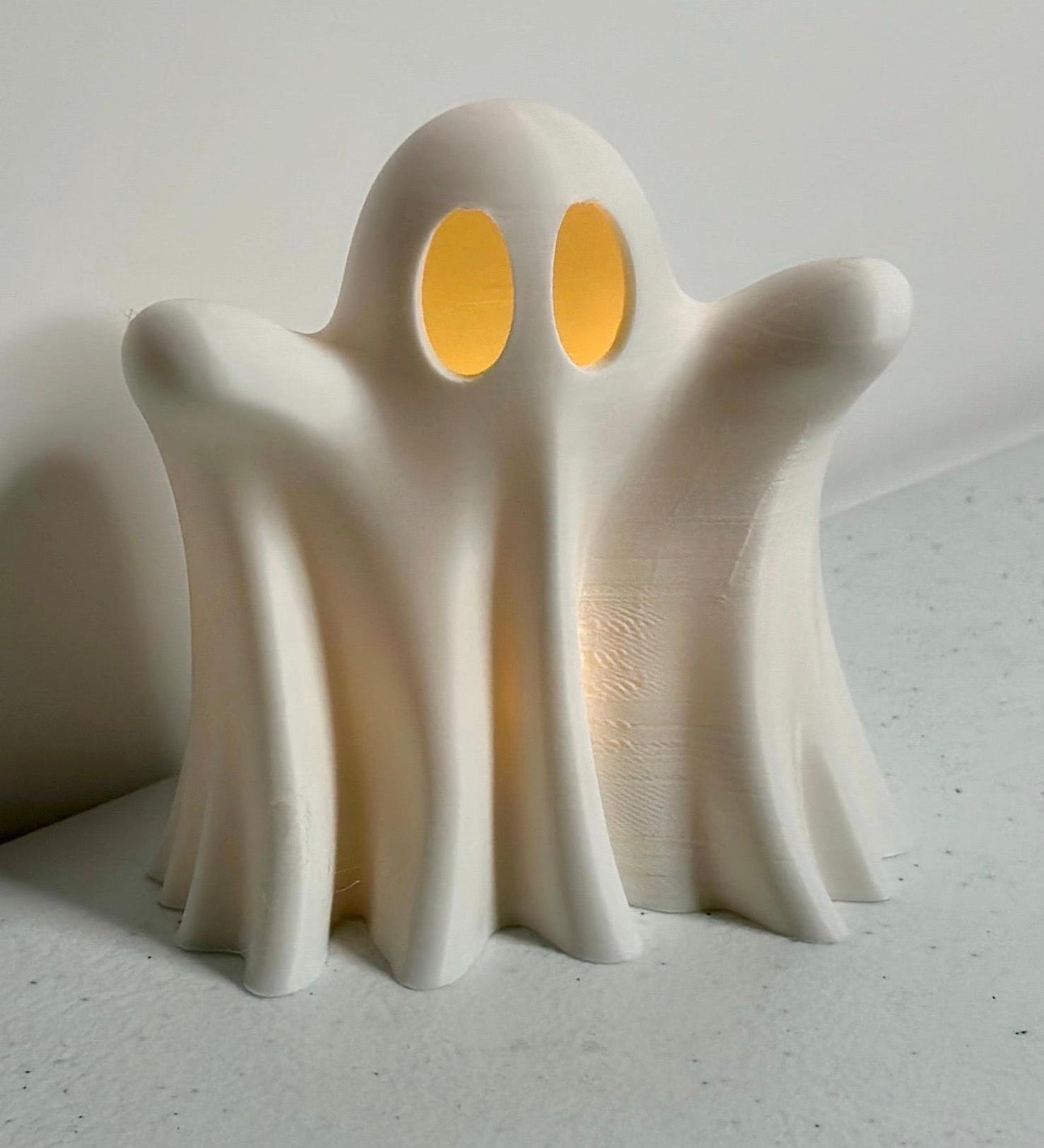 CERAMIC GHOST FIGURINES LED LIGHTS