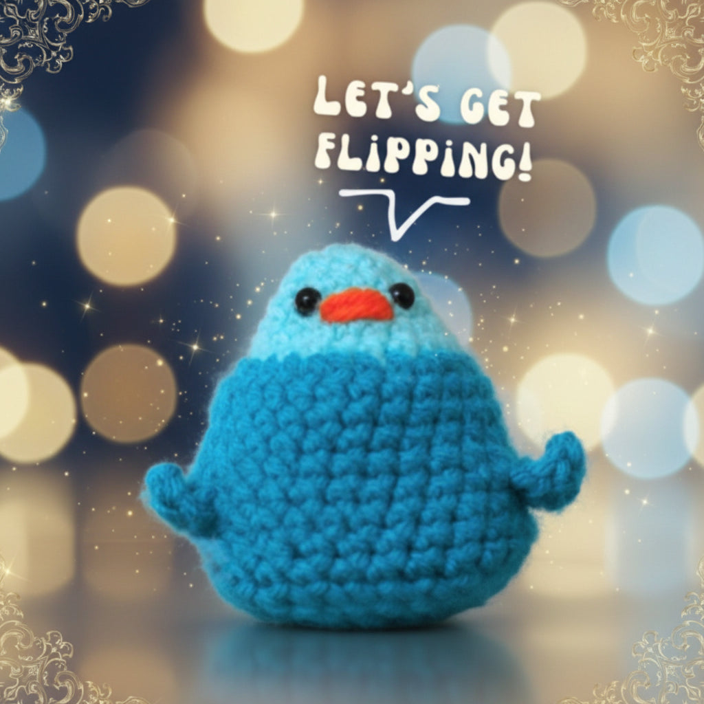 MIDDLE FINGER FLIP THE BIRD CROCHET