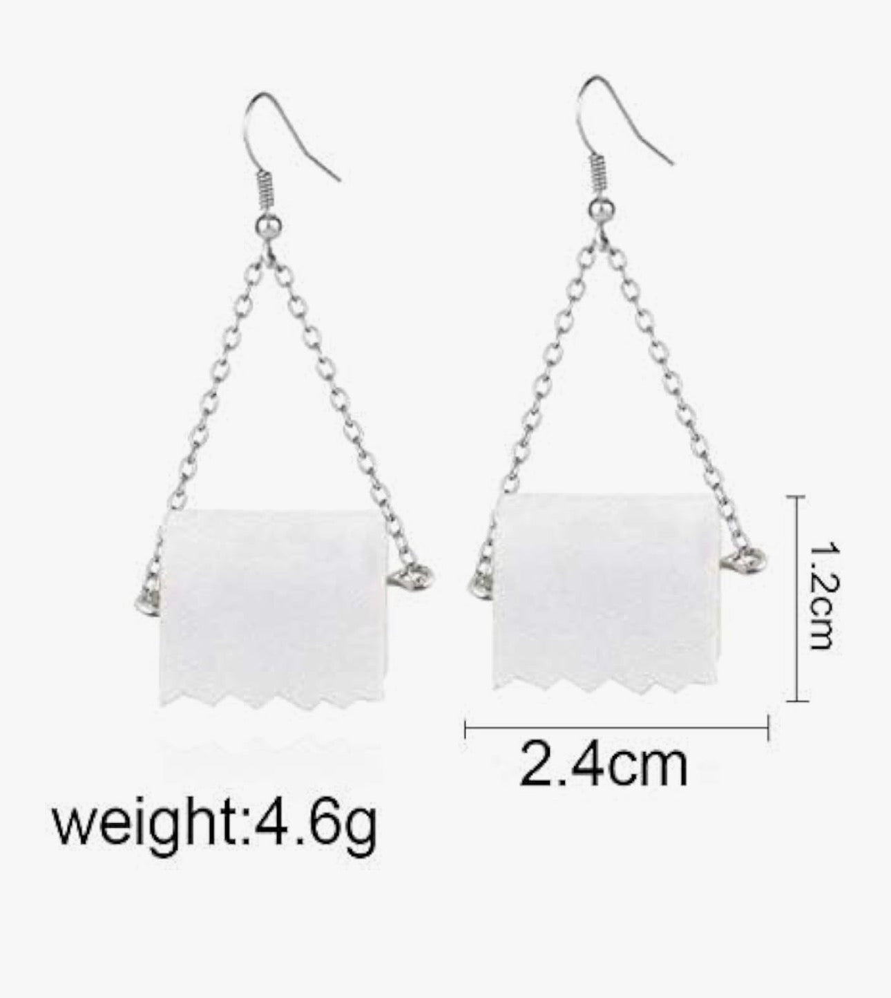 Toilet Roll Earrings