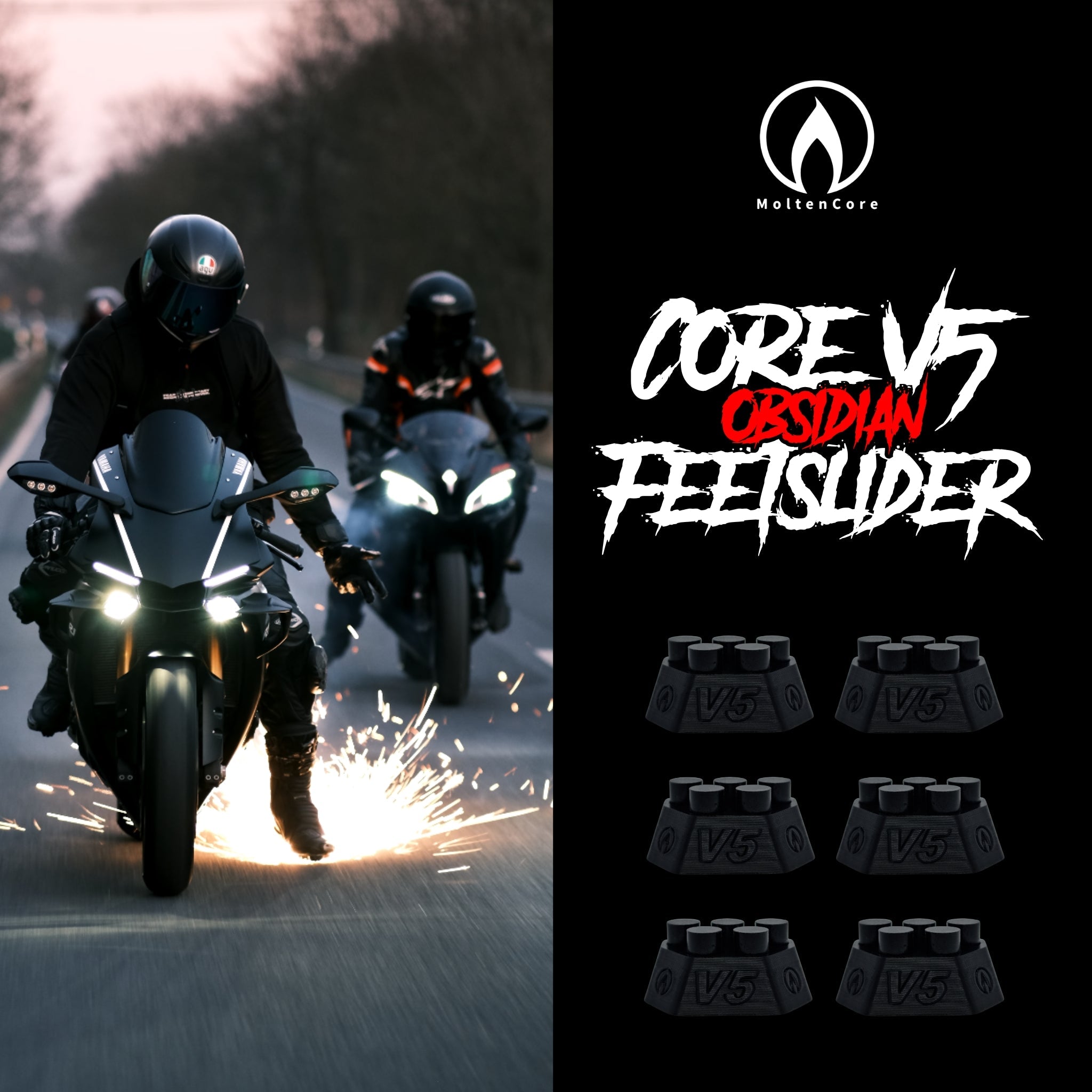 CoreV5 Obsidian Feetslider