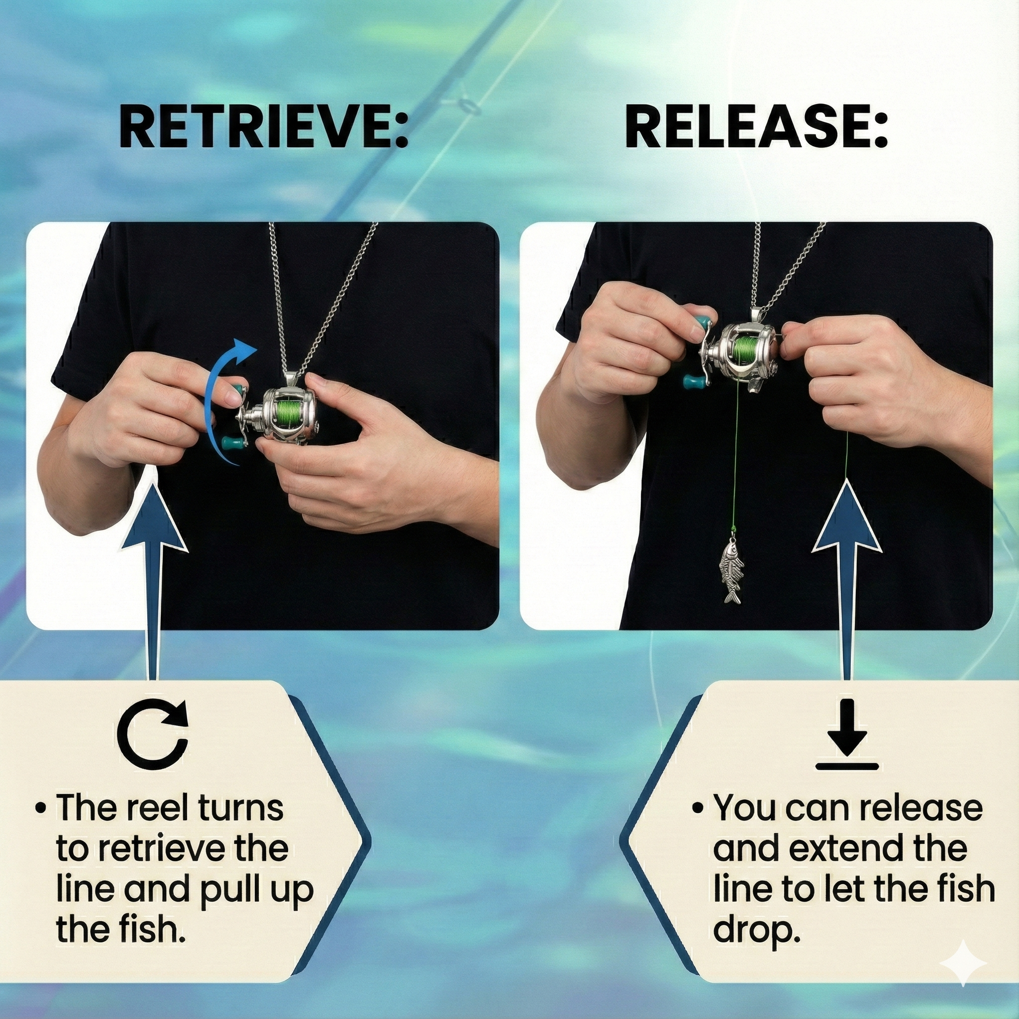 Fishing Reel Pendant