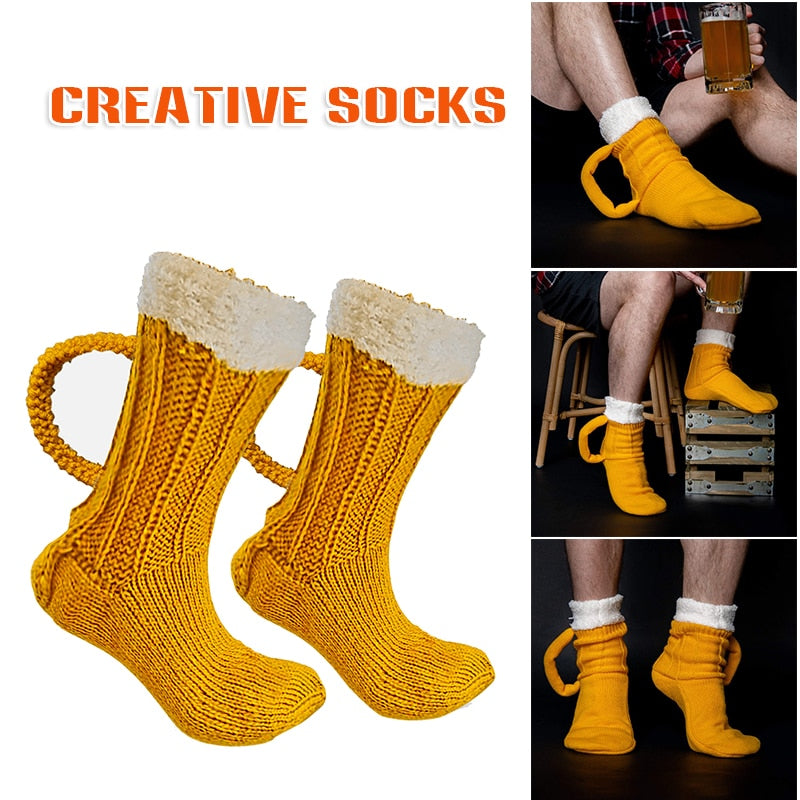 3D Beer Mug Socks Mystore