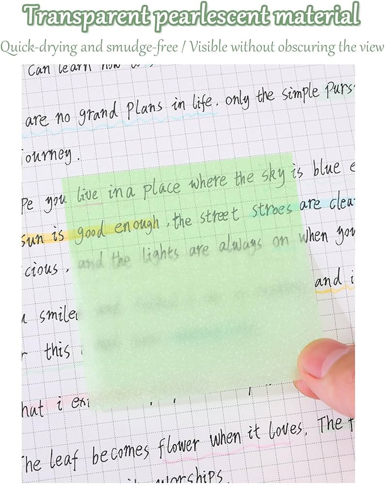 Glitter Sticky Notes Transparent