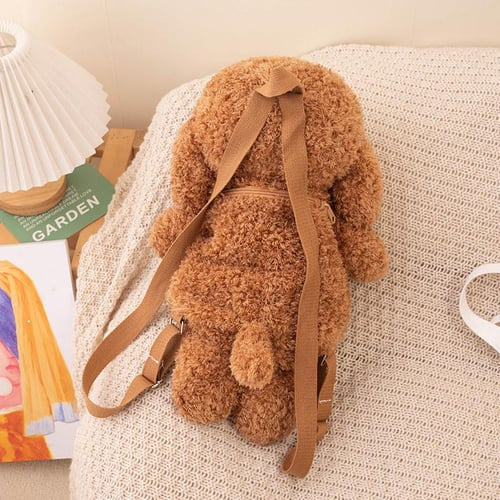 Teddy Dog Plushie Backpack