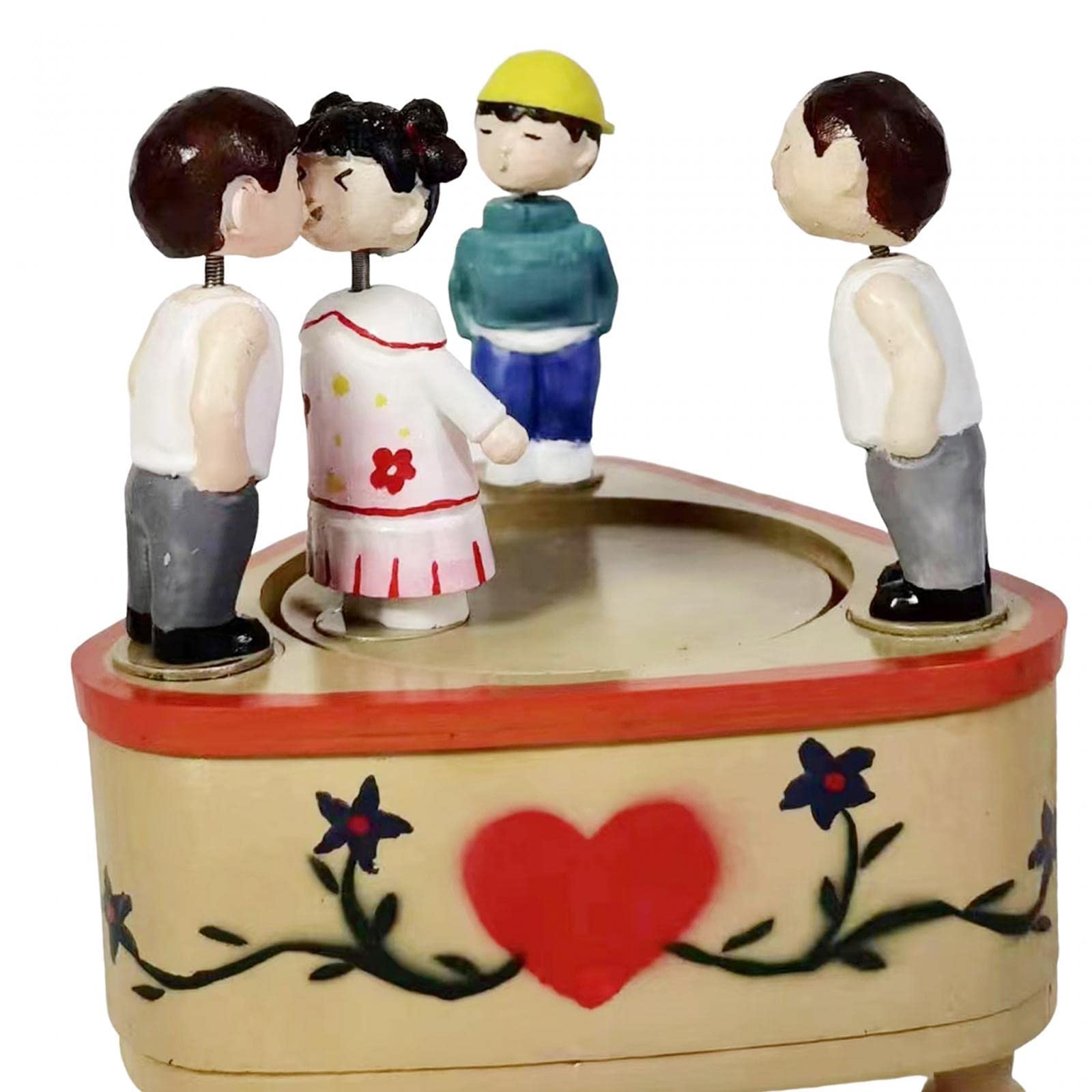 Creative Triangle Kiss Rotating Music Box